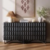 image:imageNathan James Scott Transitional Fluted Accent Cabinet or Storage Cabinet for Living Room or Entryway with Solid Wood Panel Black Oak Set of 3Wolfie Black
