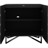 image:imageNathan James Scott Transitional Fluted Accent Cabinet or Storage Cabinet for Living Room or Entryway with Solid Wood Panel Black Oak Set of 3Wolfie Black