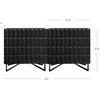 image:imageNathan James Scott Transitional Fluted Accent Cabinet or Storage Cabinet for Living Room or Entryway with Solid Wood Panel Black Oak Set of 3Wolfie Black