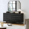 image:imageNathan James Scott Transitional Fluted Accent Cabinet or Storage Cabinet for Living Room or Entryway with Solid Wood Panel Black Oak Set of 3Wolfie Black