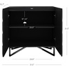 image:imageNathan James Scott Transitional Fluted Accent Cabinet or Storage Cabinet for Living Room or Entryway with Solid Wood Panel Black Oak Set of 3Wolfie Black