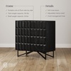 image:imageNathan James Scott Transitional Fluted Accent Cabinet or Storage Cabinet for Living Room or Entryway with Solid Wood Panel Black Oak Set of 3Wolfie Black
