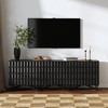 image:imageNathan James Scott Transitional Fluted Accent Cabinet or Storage Cabinet for Living Room or Entryway with Solid Wood Panel Black Oak Set of 3Wolfie Black