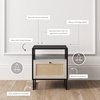 image:imageNathan James Sideboard Buffet Modern Storage Free Standing Accent Cabinet for Hallway Entryway or Living Room 1 Black OakCane amp Mina Rattan Wood End Side Accent Table NightstandBlack OakCane