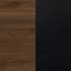 image:imageNathan James Tambellini Mid Century Modern Nightstand Bedside Table with Drawer and Cabinet Storage Solid Wood Legs and Fluted Door Fronts Light BrownWalnutBlack  Set of 2