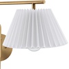 image:imageNathan James Tamlin Vintage Brass Wall Light Fixture Wall Mounted 1Light Lamp Plugin Sconce with OnOff Switch for Living Room Reading Nook or Bedroom BrassWhite LinenVintage Brass