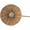 image:imageNathan James Tamlin Vintage Brass Wall Light Fixture Wall Mounted 1Light Lamp Plugin Sconce with OnOff Switch for Living Room Reading Nook or Bedroom BrassLight BrownRattan