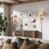 image:imageNathan James Tamlin Vintage Brass Wall Light Fixture Wall Mounted 1Light Lamp Plugin Sconce with OnOff Switch for Living Room Reading Nook or Bedroom BrassBrassWhite