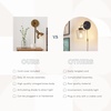image:imageNathan James Tamlin Vintage Brass Wall Light Fixture Wall Mounted 1Light Lamp Plugin Sconce with OnOff Switch for Living Room Reading Nook or Bedroom BrassVintage Brass