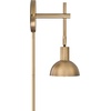 image:imageNathan James Tamlin Vintage Brass Wall Light Fixture Wall Mounted 1Light Lamp Plugin Sconce with OnOff Switch for Living Room Reading Nook or Bedroom BrassVintage Brass