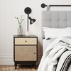 image:imageNathan James Tamlin Vintage Brass Wall Light Fixture Wall Mounted 1Light Lamp Plugin Sconce with OnOff Switch for Living Room Reading Nook or Bedroom BrassMatte Black
