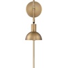 image:imageNathan James Tamlin Vintage Brass Wall Light Fixture Wall Mounted 1Light Lamp Plugin Sconce with OnOff Switch for Living Room Reading Nook or Bedroom BrassVintage Brass