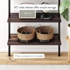 image:imageNathan James Theo 6Shelf Tall Modern Bookshelf Wall Mount Ladder Shelf Bookcase with Wood and Industrial Metal Frame Matte WhiteNutmegMatte Black