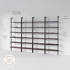 image:imageNathan James Theo 6Shelf Tall Modern Bookshelf Wall Mount Ladder Shelf Bookcase with Wood and Industrial Metal Frame Matte WhiteNutmegMatte Black