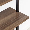 image:imageNathan James Theo 6Shelf Tall Modern Bookshelf Wall Mount Ladder Shelf Bookcase with Wood and Industrial Metal Frame Matte WhiteOakMatte Black