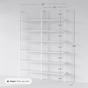 image:imageNathan James Theo 6Shelf Tall Modern Bookshelf Wall Mount Ladder Shelf Bookcase with Wood and Industrial Metal Frame Matte WhiteWhite