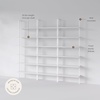 image:imageNathan James Theo 6Shelf Tall Modern Bookshelf Wall Mount Ladder Shelf Bookcase with Wood and Industrial Metal Frame Matte WhiteWhite