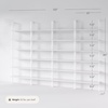 image:imageNathan James Theo 6Shelf Tall Modern Bookshelf Wall Mount Ladder Shelf Bookcase with Wood and Industrial Metal Frame Matte WhiteWhite