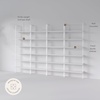image:imageNathan James Theo 6Shelf Tall Modern Bookshelf Wall Mount Ladder Shelf Bookcase with Wood and Industrial Metal Frame Matte WhiteWhite