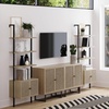image:imageNathan James Theo Modern Bookcase with Rattan Cabinet in Matte Black and Light Oak Finish with Matte Black Metal Frame for Living Room Home Office StorageTheo Light OakBlack