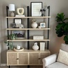 image:imageNathan James Theo Modern Bookcase with Rattan Cabinet in Matte Black and Light Oak Finish with Matte Black Metal Frame for Living Room Home Office StorageTheo Light OakBlack
