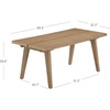 image:imageNathan James Willow Boho Dining Table for 6 with Solid Wood Legs 6Person Natural Wood Light Brown with Bohemian Rattan AccentAndy Light Brown