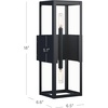 image:imageNathan James Zemi MidCentury Modern Indoor or Outdoor Decorative Wall Light Black Wall Sconce for Bedroom or Wall Mount Porch Light Matte Black Set of 2Julio Black