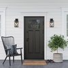 image:imageNathan James Zemi MidCentury Modern Indoor or Outdoor Decorative Wall Light Black Wall Sconce for Bedroom or Wall Mount Porch Light Matte BlackFerris Black