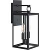 image:imageNathan James Zemi MidCentury Modern Indoor or Outdoor Decorative Wall Light Black Wall Sconce for Bedroom or Wall Mount Porch Light Matte BlackFerris Black