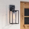 image:imageNathan James Zemi MidCentury Modern Indoor or Outdoor Decorative Wall Light Black Wall Sconce for Bedroom or Wall Mount Porch Light Matte BlackSedona Black