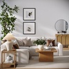 image:imageSonia Bohemian 2Tier Oval Coffee Table Living Room Cane Table with Storage Shelf and MidCentury Legs in Honey Brown Wood with Rattan AccentRein Brown
