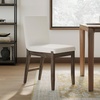 image:imageNathan James Dahlia Modern Kitchen and Dining Chair with Metal Legs and Vegan Leather Upholstery BrownBlack Set of 2Cream Bouclebrushed Dark Brown