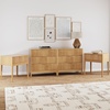 image:imageNathan James Jasper Mid Century Modern Solid Wood Bedroom Set Dresser and Nightstand Set for Bedroom or Nursery Warm Pine