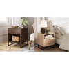 image:imageNathan James Kensi Nightstand Side Table with Storage amp Mina Rattan Wood End Table Nightstand with Storage