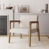 image:imageNathan James Omel Lounge Reading Chair Modern Living Room Accent Chair with Metal Frame and Boucle Upholstery Cream BoucleBlack Set of 2Hudson Natural FlaxBrushed Light Brown
