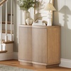 image:imageNathan James Scott Transitional Fluted Accent Cabinet or Storage Cabinet for Living Room or Entryway with Solid Wood Panel Black Oak Set of 3Brown