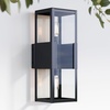 image:imageNathan James Zemi MidCentury Modern Indoor or Outdoor Decorative Wall Light Black Wall Sconce for Bedroom or Wall Mount Porch Light Matte Black Set of 2Julio Black