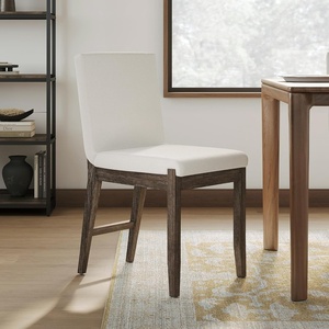 image:imageNathan James Dahlia Modern Kitchen and Dining Chair with Metal Legs and Vegan Leather Upholstery BrownBlack Set of 2Cream Bouclebrushed Dark Brown