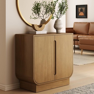 image:imageNathan James Iris MidCentury Modern White Wood Credenza with Arched Cabinet Doors for Living RoomJoey Light Brown
