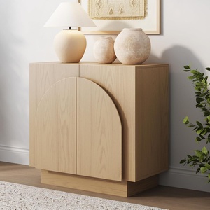 image:imageNathan James Iris MidCentury Modern White Wood Credenza with Arched Cabinet Doors for Living RoomWhite Oak