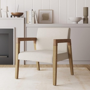 image:imageNathan James Omel Lounge Reading Chair Modern Living Room Accent Chair with Metal Frame and Boucle Upholstery Cream BoucleBlack Set of 2Hudson Natural FlaxBrushed Light Brown