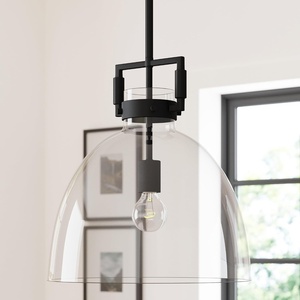 image:imageNathan James Percy Modern 2Light Pendant Island Light Fixture Brass Hanging Lights with Gold Metal Shade and Adjustable Cord for Kitchen Living Room Vintage BrassBlackClear
