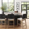 image:imageNathan James Beacon Bohemian Boucle Bar Stool Upholstered Bar Stool or Island Chairs for Kitchen Seagrass Counter Height Stool with Back and Solid Wood Legs Cream BoucleGrayLight BrownBlack