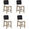 image:imageNathan James Beacon Bohemian Boucle Bar Stool Upholstered Bar Stool or Island Chairs for Kitchen Seagrass Counter Height Stool with Back and Solid Wood Legs Cream BoucleGrayLight BrownBlack