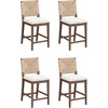 image:imageNathan James Beacon Bohemian Boucle Bar Stool Upholstered Bar Stool or Island Chairs for Kitchen Seagrass Counter Height Stool with Back and Solid Wood Legs Cream BoucleGrayMedium BrownWhite