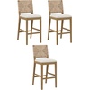 image:imageNathan James Beacon Bohemian Boucle Bar Stool Upholstered Bar Stool or Island Chairs for Kitchen Seagrass Counter Height Stool with Back and Solid Wood Legs Cream BoucleGrayLight BrownBeige