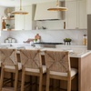 image:imageNathan James Beacon Bohemian Boucle Bar Stool Upholstered Bar Stool or Island Chairs for Kitchen Seagrass Counter Height Stool with Back and Solid Wood Legs Cream BoucleGrayLight BrownBeige