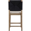image:imageNathan James Beacon Bohemian Boucle Bar Stool Upholstered Bar Stool or Island Chairs for Kitchen Seagrass Counter Height Stool with Back and Solid Wood Legs Cream BoucleGrayLight BrownBlack