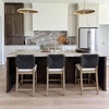 image:imageNathan James Beacon Bohemian Boucle Bar Stool Upholstered Bar Stool or Island Chairs for Kitchen Seagrass Counter Height Stool with Back and Solid Wood Legs Cream BoucleGrayLight BrownBlack
