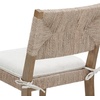 image:imageNathan James Beacon Boho Dining Chair Boucle Dining Chair with Seagrass Accent and Solid Wood Legs Cream BoucleLight BrownLight Brown Cream Boucle